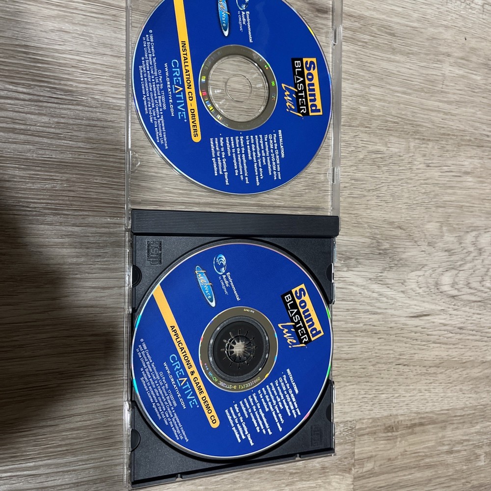 Creative Sound Blaster Live Installation CD Drivers