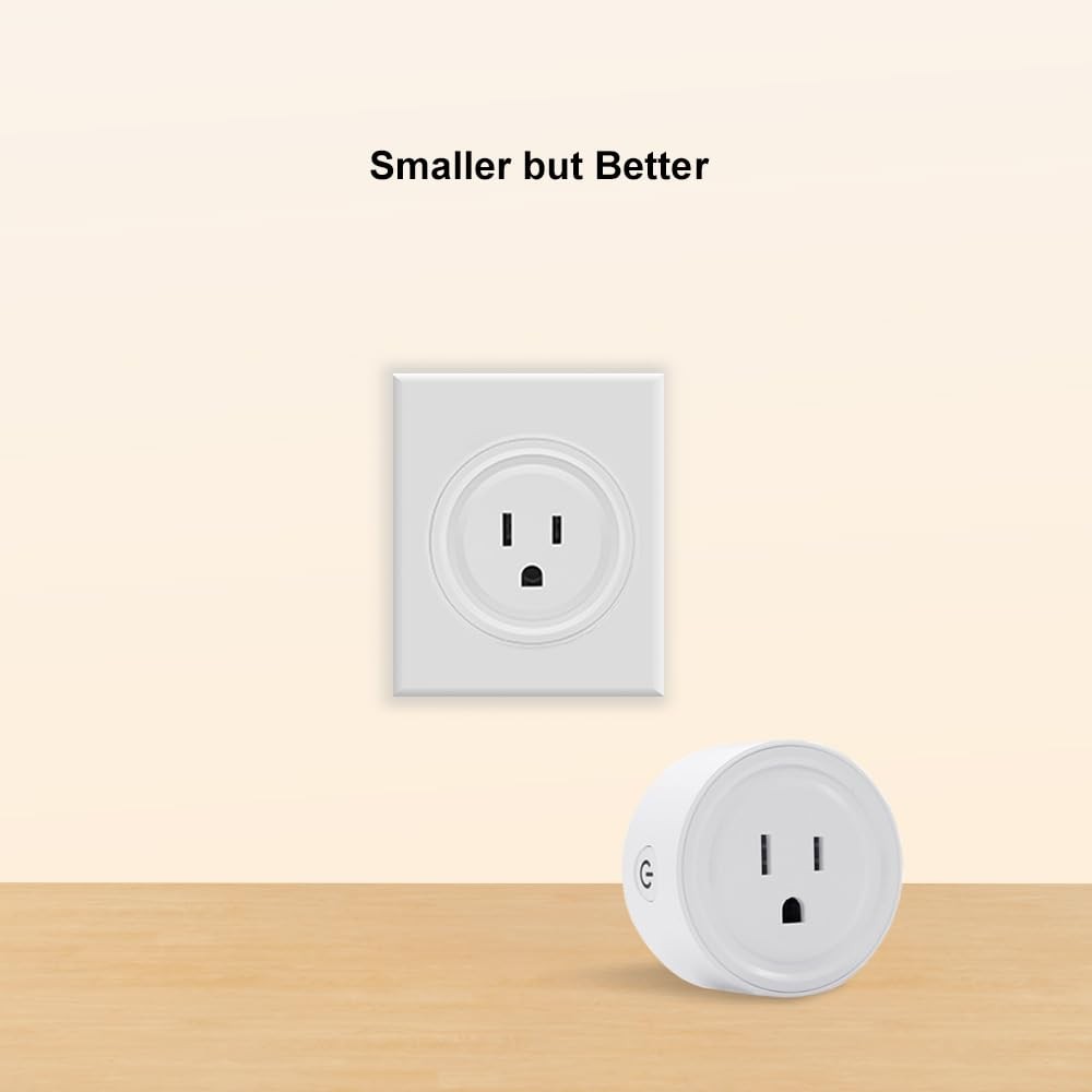 2 Pack WiFi Smart Plug with Remote Control Timer for Alexa and Google Home