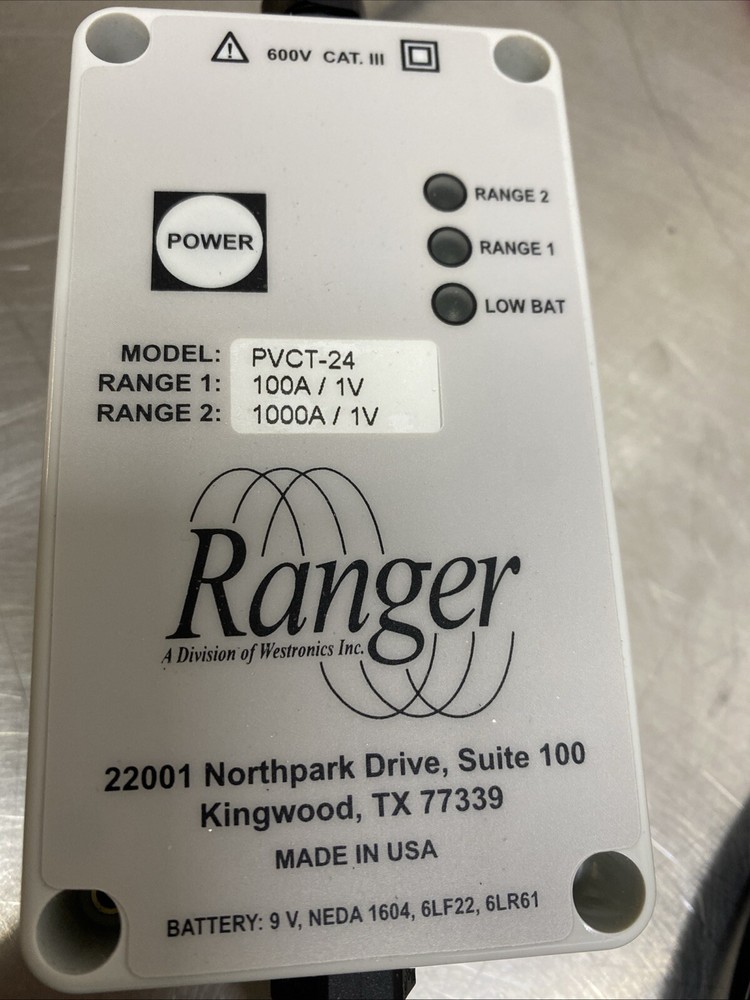 Ranger Amflex Flexible Current Probe PVCT-24