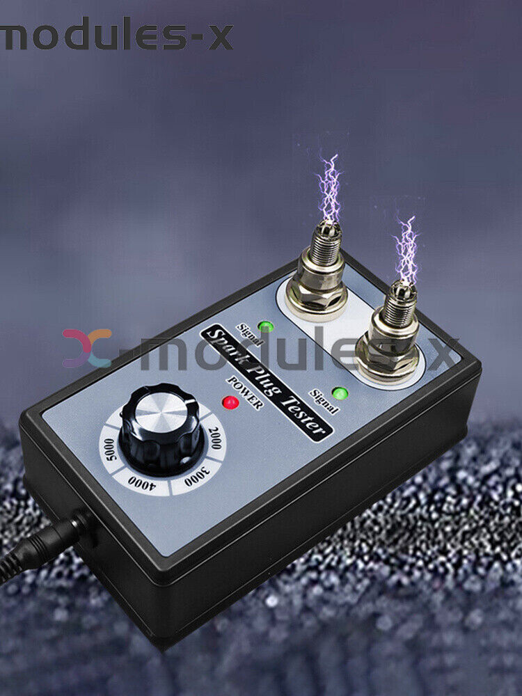 Dual Hole 12V Car Spark Plug Tester Ignition Plug Analyzer Diagnostic Detector U