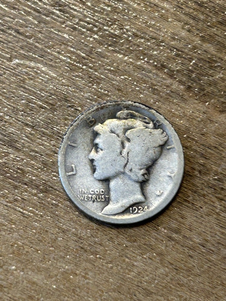 1924 Mercury Dime G+