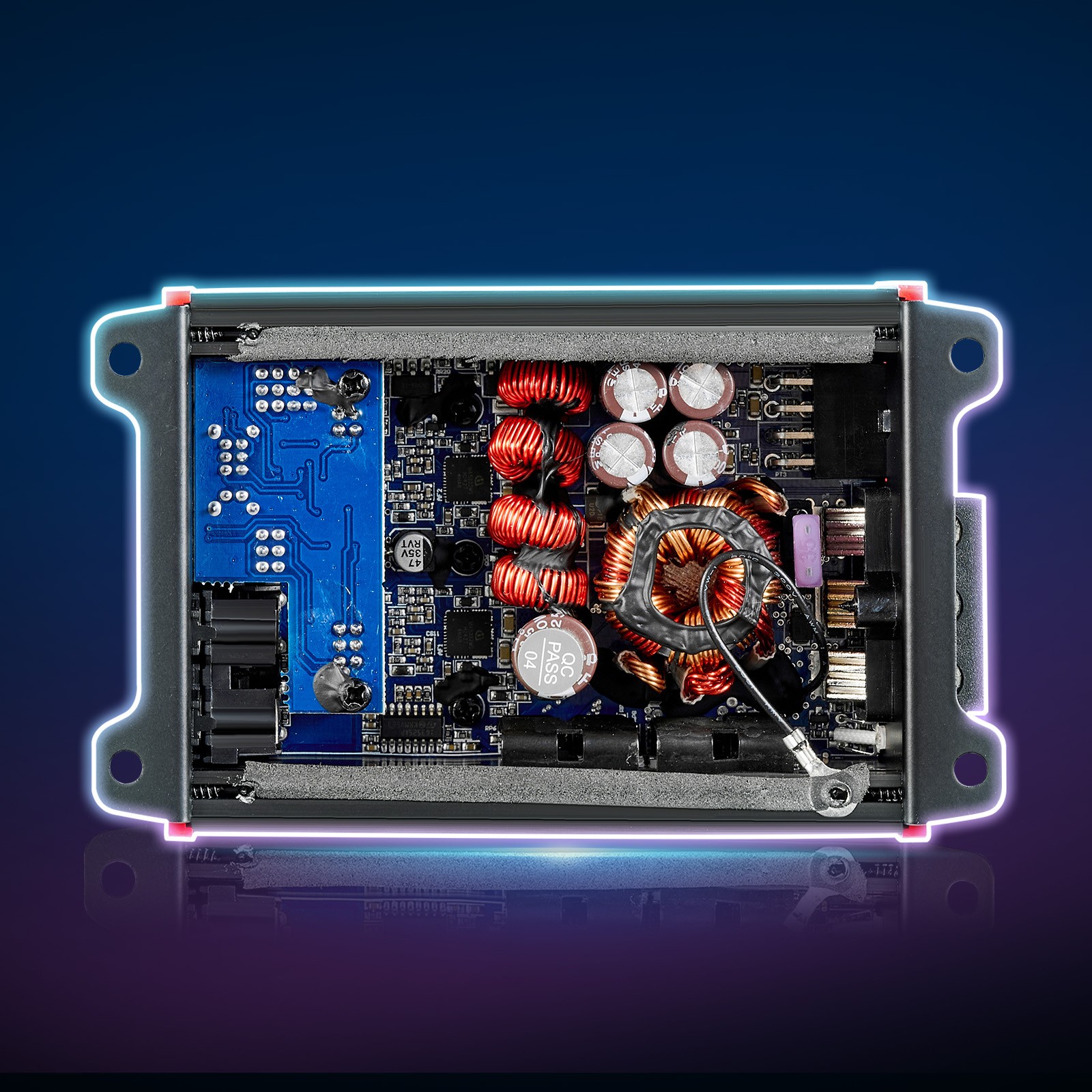 VEVOR Car Audio Amplifier Car Amplifier 4-Channel Class D Max. 4x120W at 4 Ohms