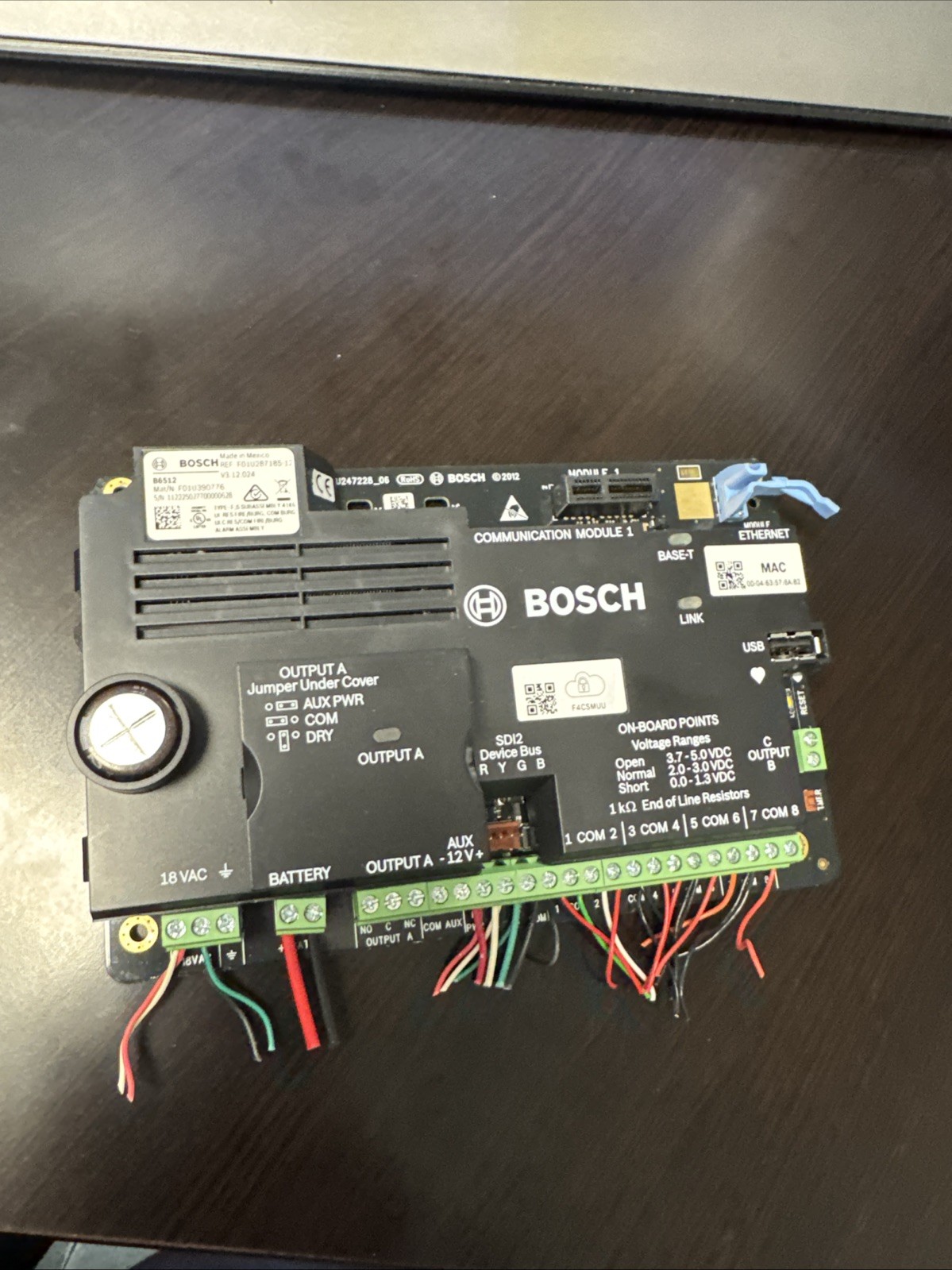 BOSCH B6512 Alarm Panel Tested & Working Clean