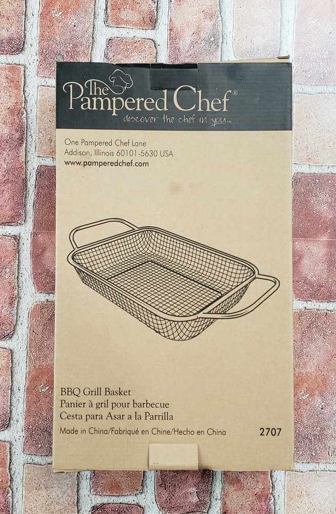 Pampered Chef  BBQ Grill Basket  #2707   New, Open Box