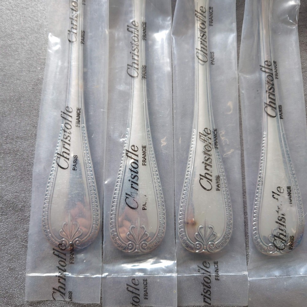 Christofle Malmaison Table Fork Unopened 6pcs Silverplate Flatware Brand New