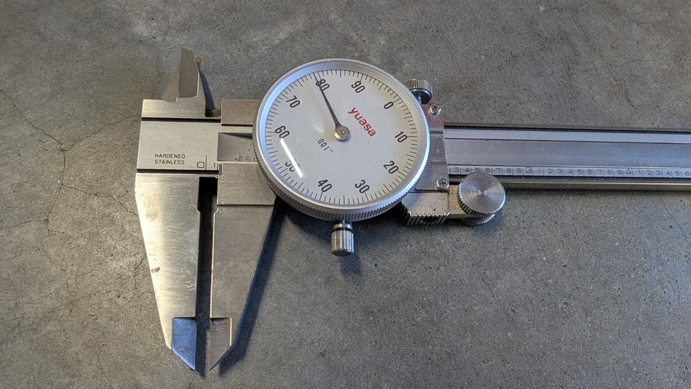 BROKEN Yuasa 6" dial calipers .001" precision