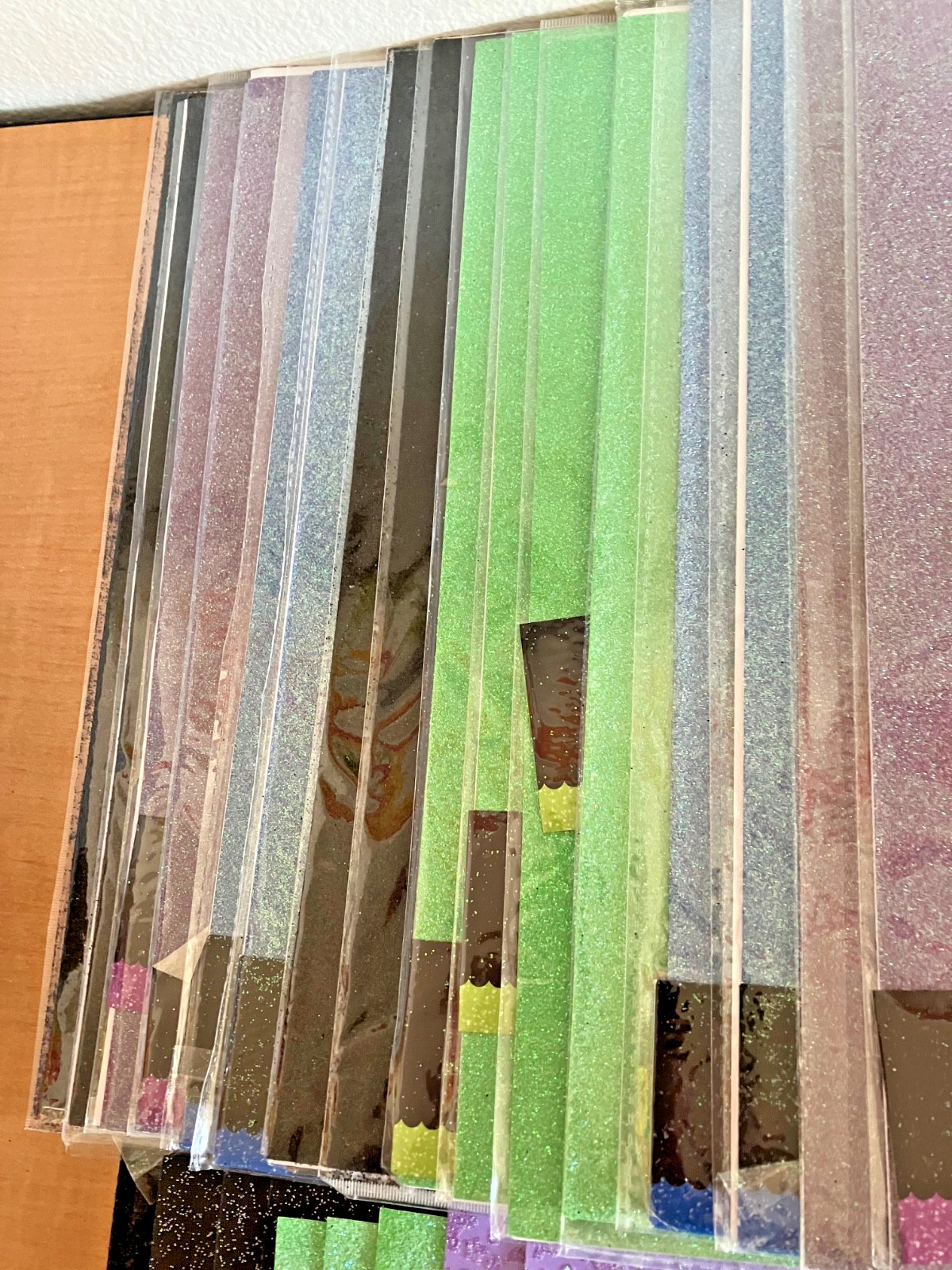 Huge Lot 12x12 Scrapbook Glitter Paper Mixed Colors 118 Pages 6 Pounds 13 Ounces