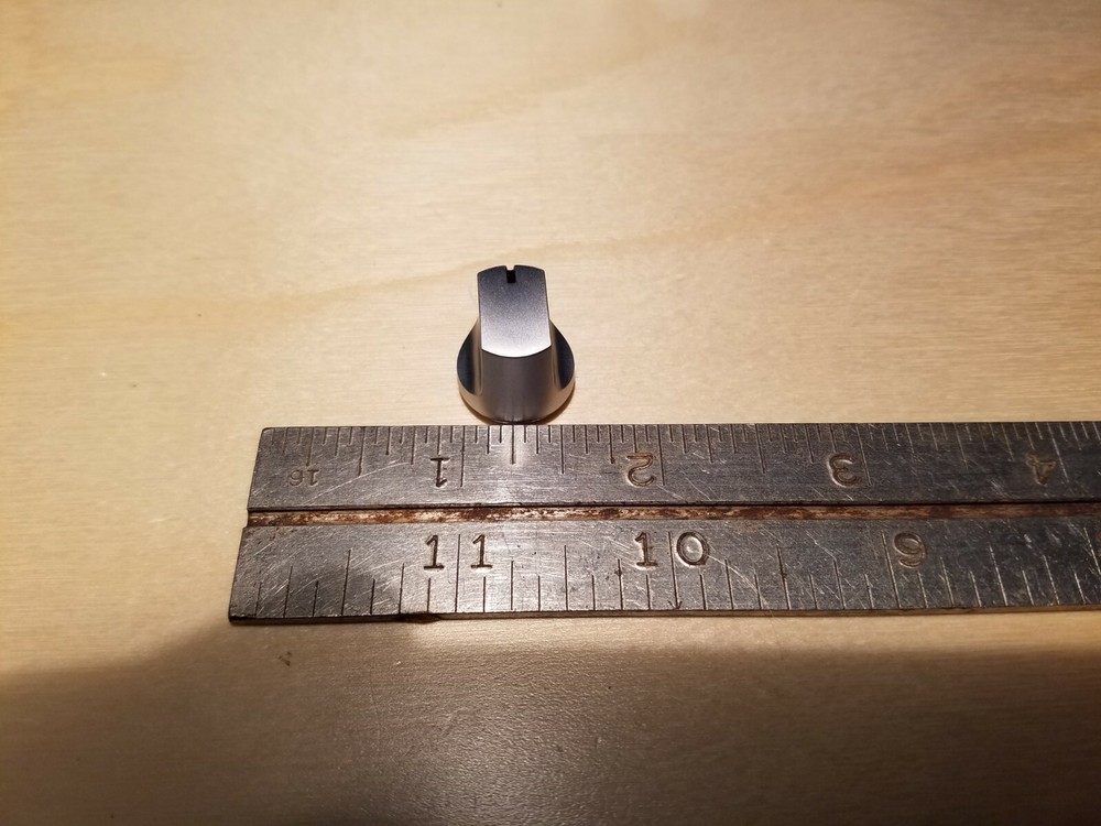 Set of 10 Silver radio Knobs