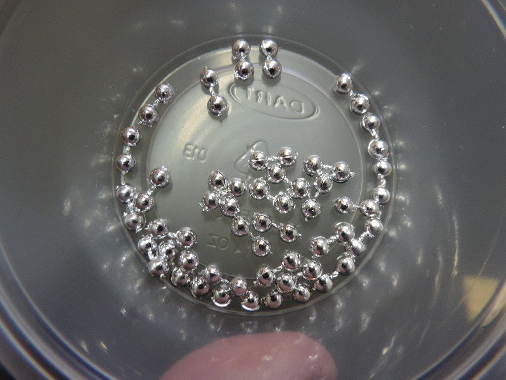 30 Medium 1/8"  SILVER  Plastic Mono Eyes for Fly Tying