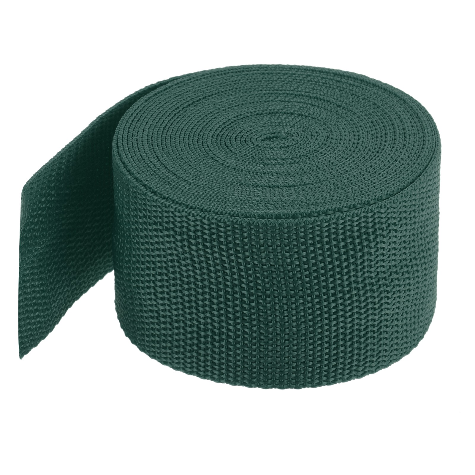 Lightweight Polypropylene Webbing Strap 5cm 5 Yard Dark Green