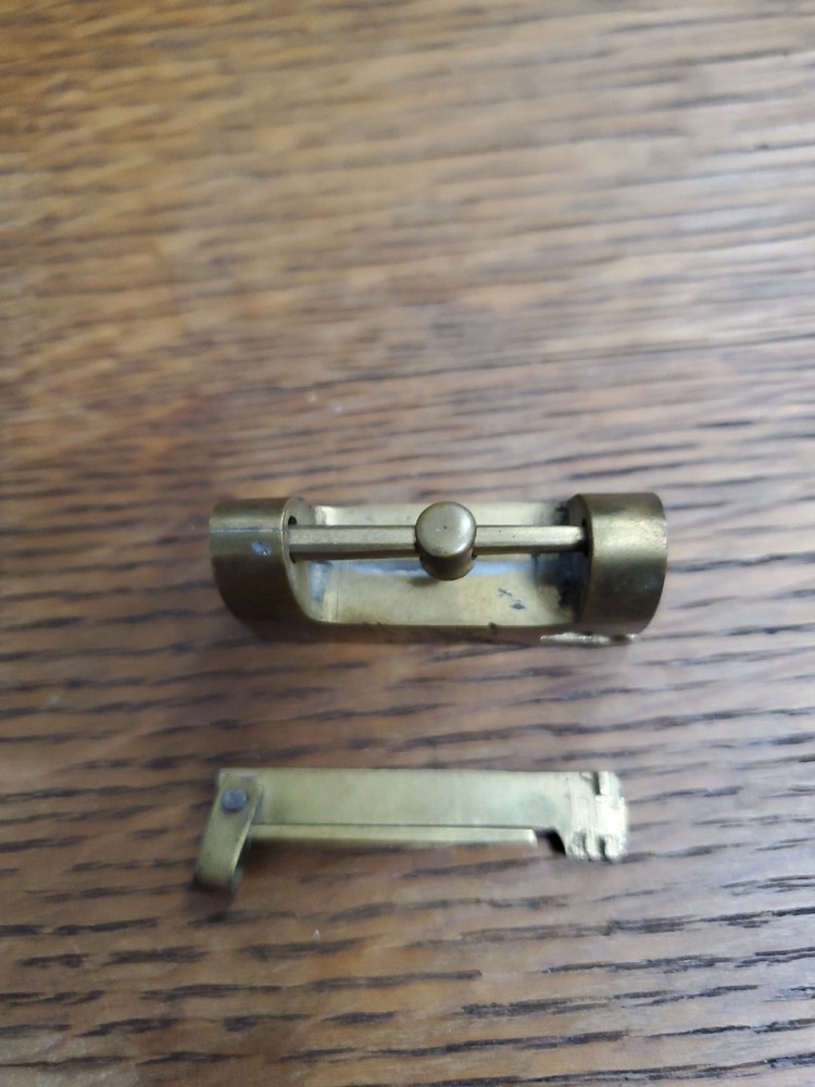 1940’s WW2 Japanese Etched Brass Lock & Pull Through Key