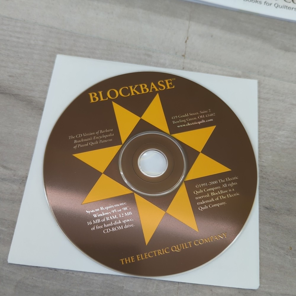 Blockbase Barbara Brackmans Quilt Patterns Electric Quilt Company Software