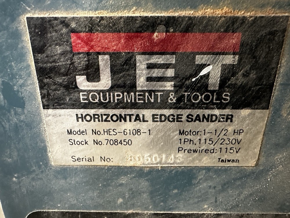 JET Horizontal Edge Sander HES-6108-1