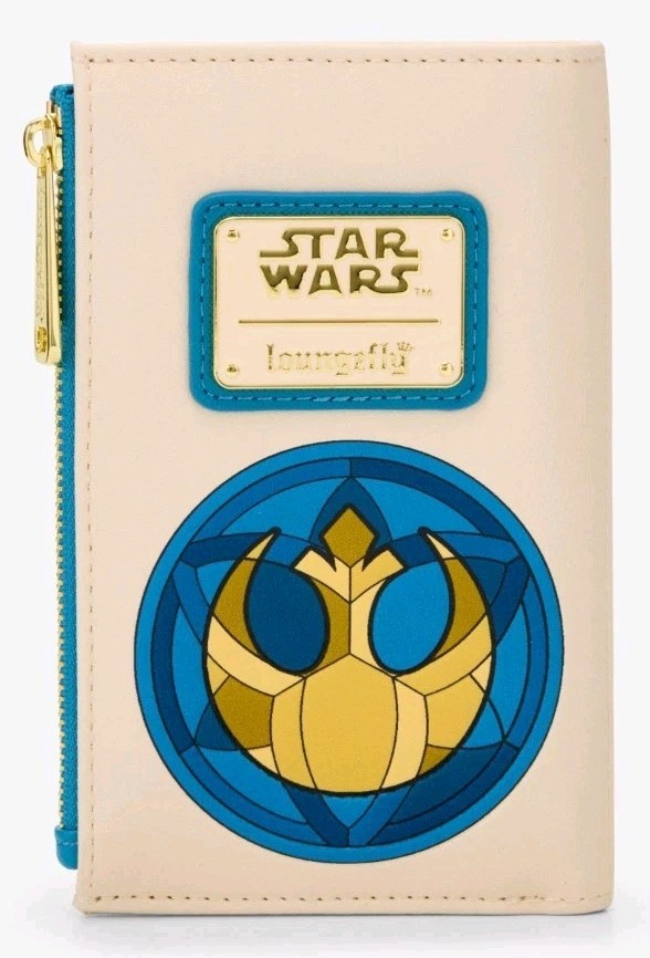 NEW! Loungefly Star Wars R2-D2 Stained Glass Portrait Mini Backpack & WALLET Set