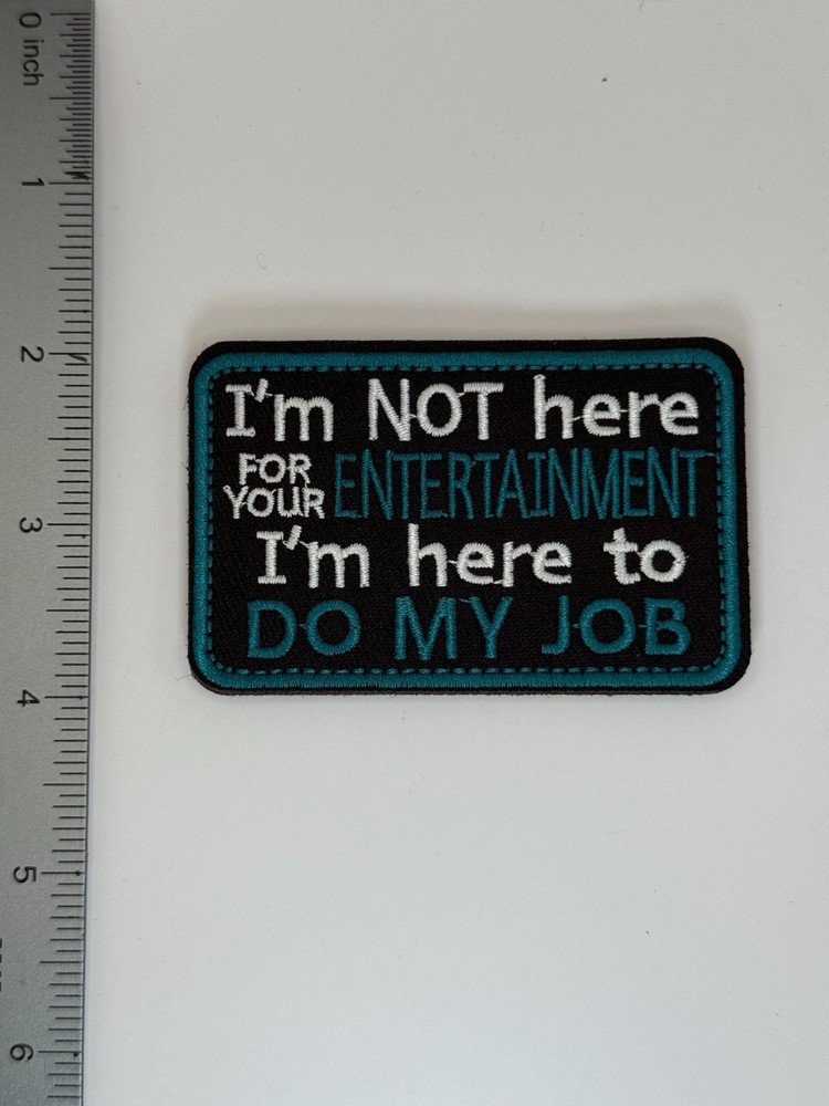Tactical Morale Patch Embroidered Hook and Loop " I'm Not here ..."