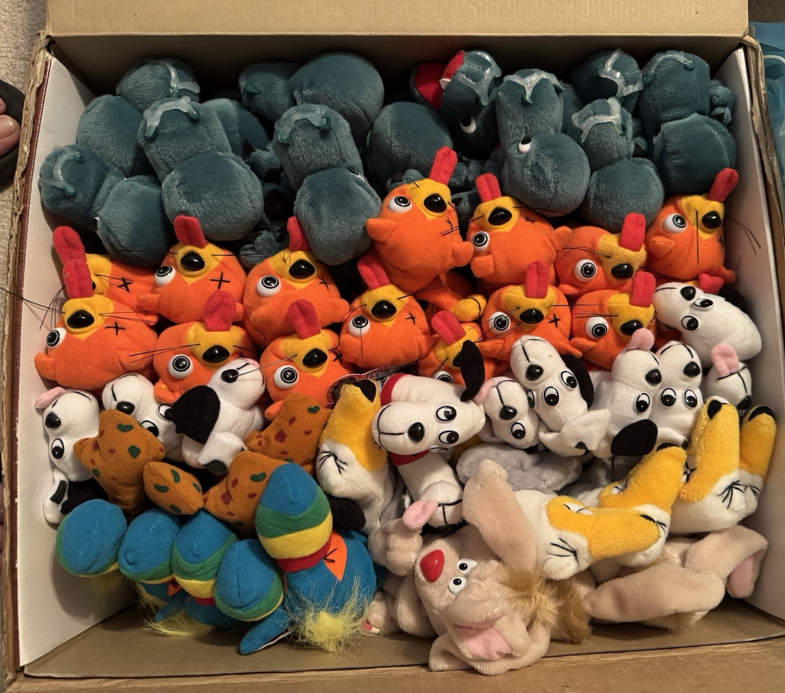 Vintage Meanies Series 1 New w/Tags and Comes w/Counter Display Box 48 pc