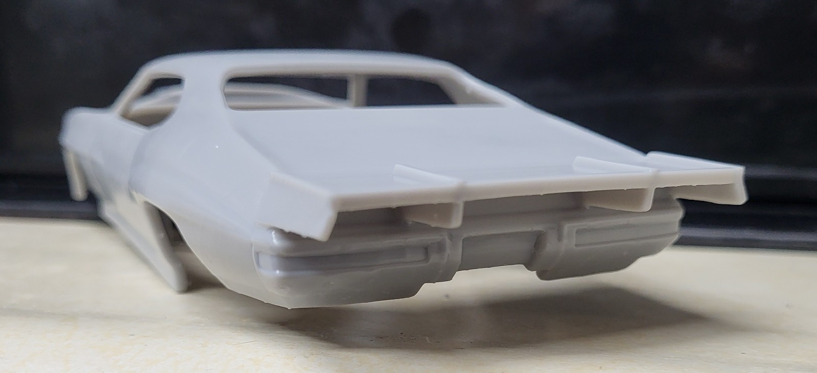 1/24 scale resin 3d printed 1970 Pontiac GTO Pro Mod drag body model slot car