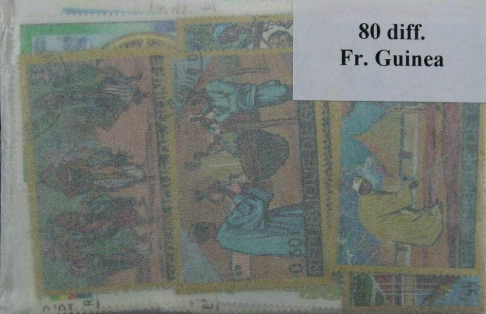French Guinea 80 Stamps (ww085a)