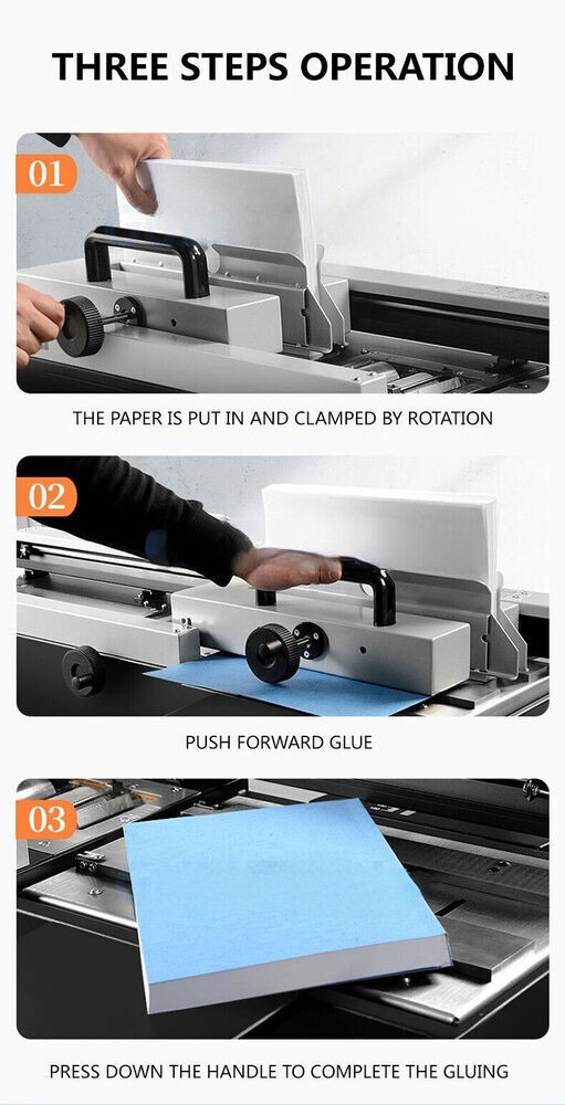 Glue Binding Machine Desktop Hot Melt Adhesive Tender Book Binding Machine