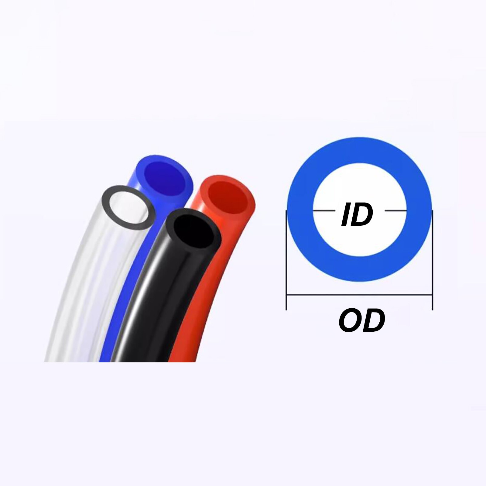 4mm-16mm Polyurethane Tubing Pneumatic PU Pipe Tube Hose Air Chemical Fuel Oil