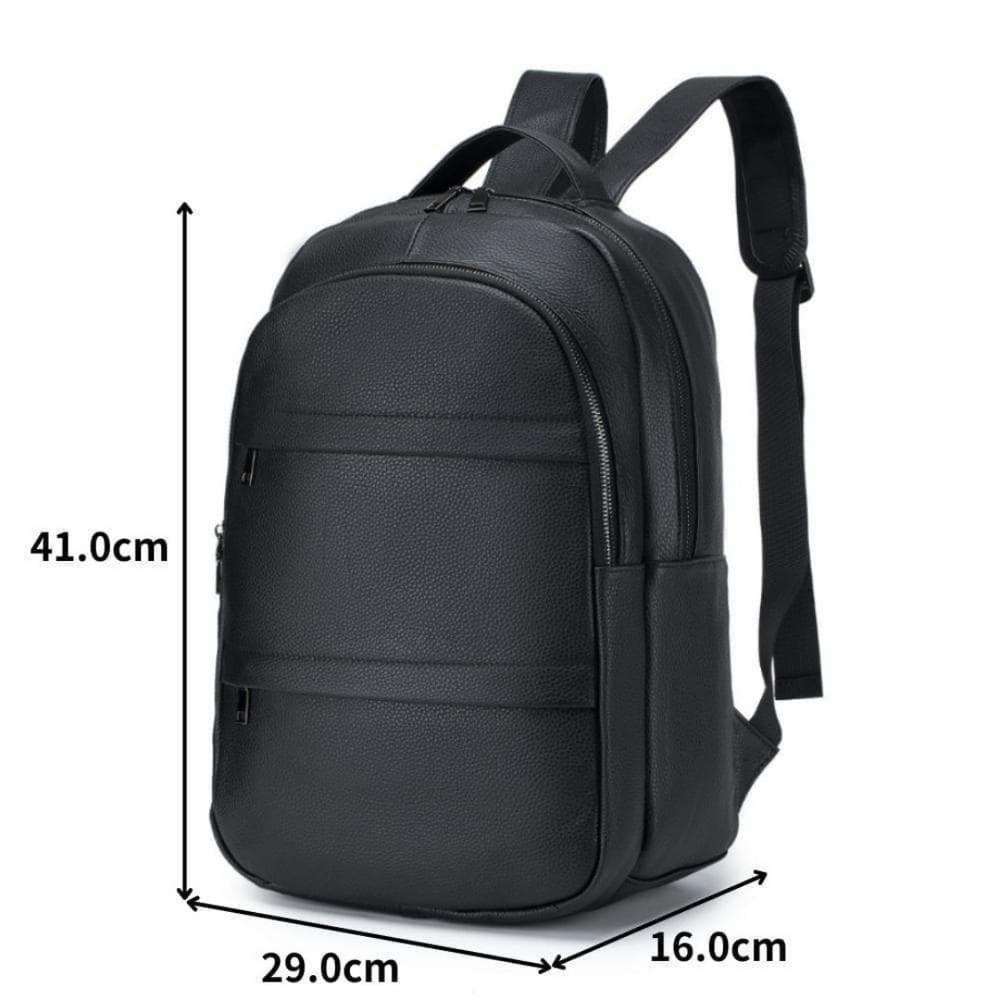 Leather men's backpack large capacity commuting From Japan
