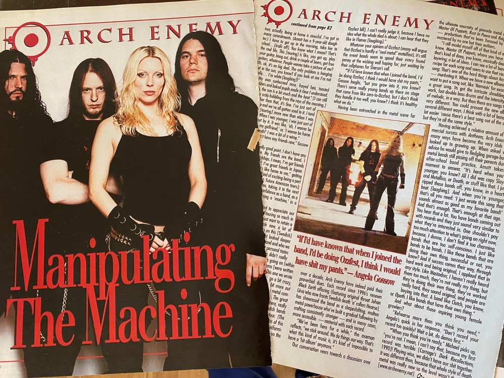 Arch Enemy, Three Page Vintage Clipping