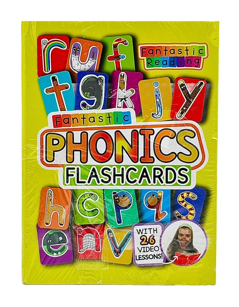 Phonics Flashcards w/ Interactive Video Lessons Children Educational Reading NEW
