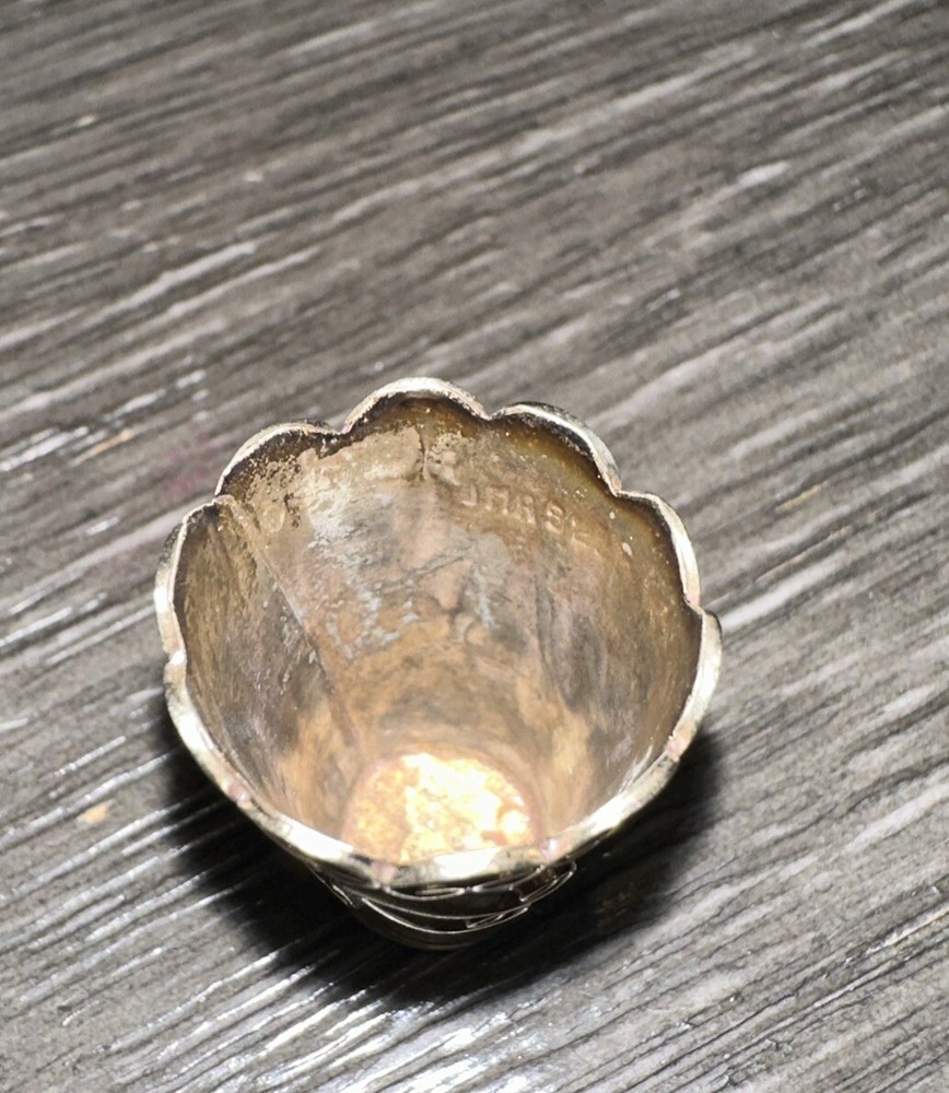 Handcrafted Mexico Sterling Silver Thimble Vintage