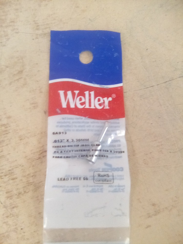 Weller 6A913 Chisel Soldering Tip .013" X 3.30MM