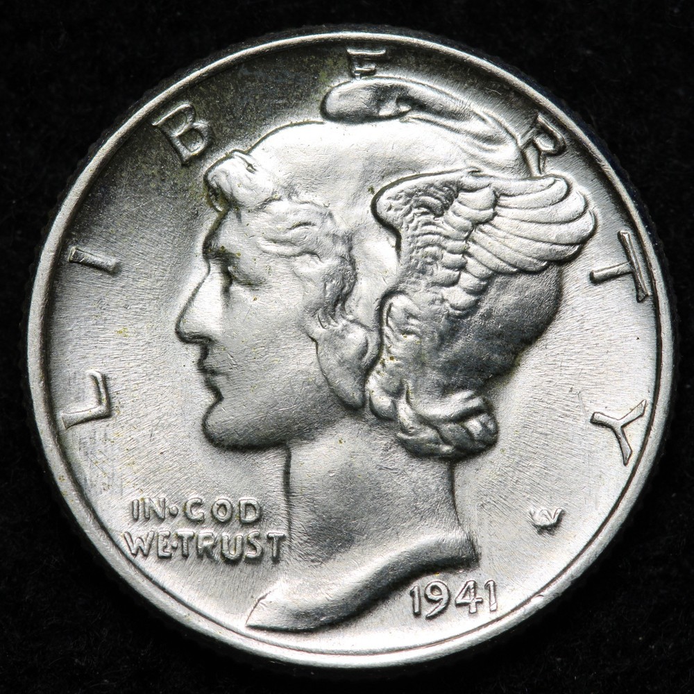 1941 Mercury Silver Dime BU *UNCIRCULATED* MS E272 RTAS