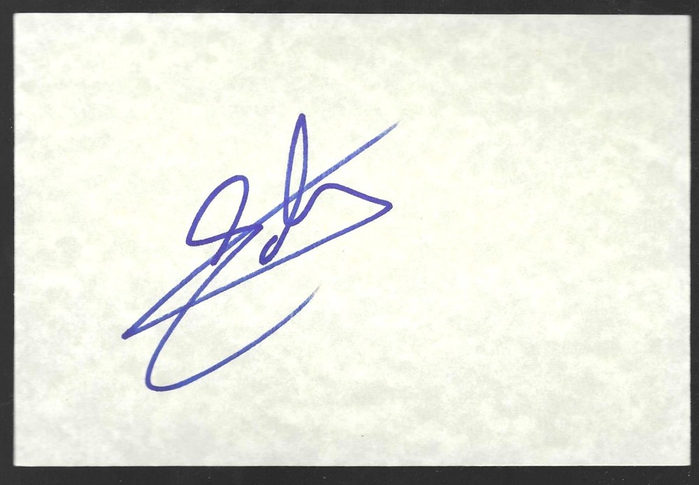 Eddie Jones autograph signed index card