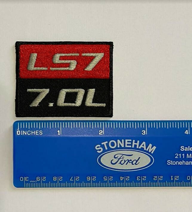 LS7 7.0L Iron-on Embroidered Patch LS Engine swap American Muscle Car 