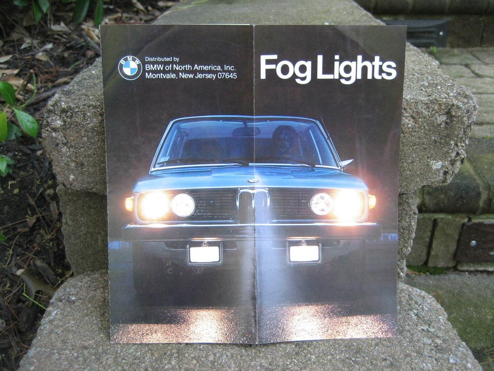 1976 BMW Fog Lights Brochure