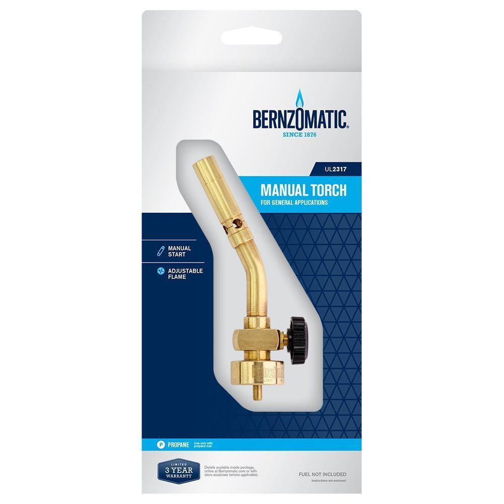 BernzOmatic Basic Use UL2317 Brass Pencil Flame Propane Torch Head