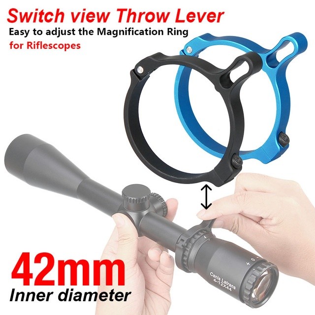 Aluminum Switch View Throw Lever 42mm Ring Magnification Rifle Scope Mount
