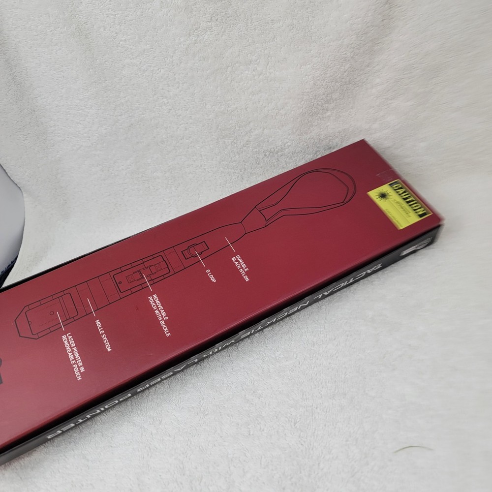 Tactical Necktie ThinkGeek Laser Pointer (READ) Pockets Slots Gag Gift Nylon