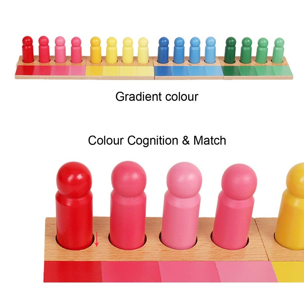 Montessori Color Game Resemblance Sorting Task Sensorial Material Early Devlo...