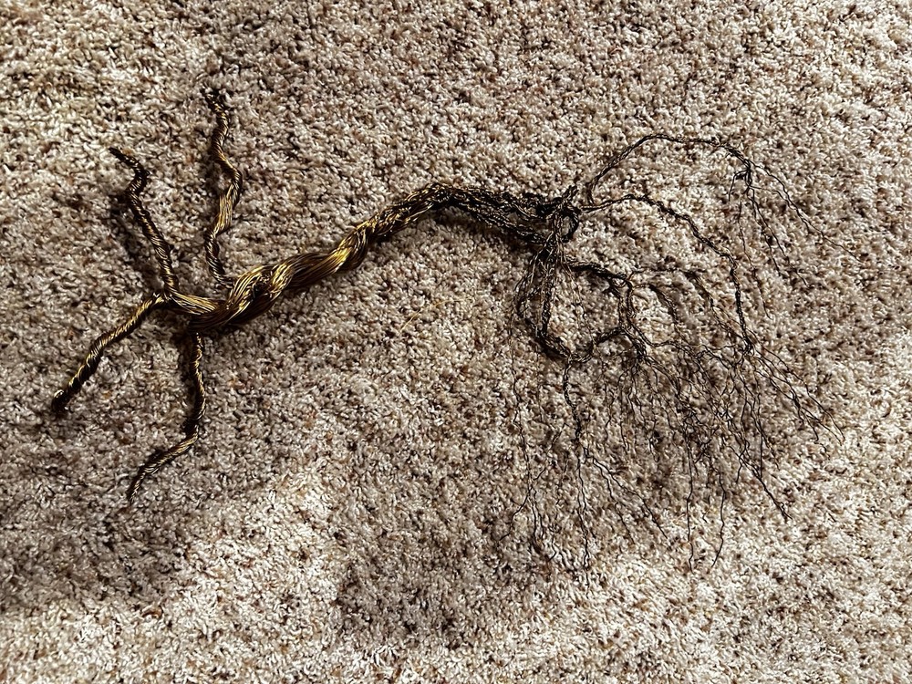Wind Blown Wire Tree Wall Hanging