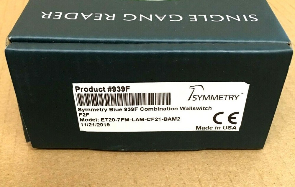 Symmetry Bluetooth 939F Card Access Reader-F2F(#939F)