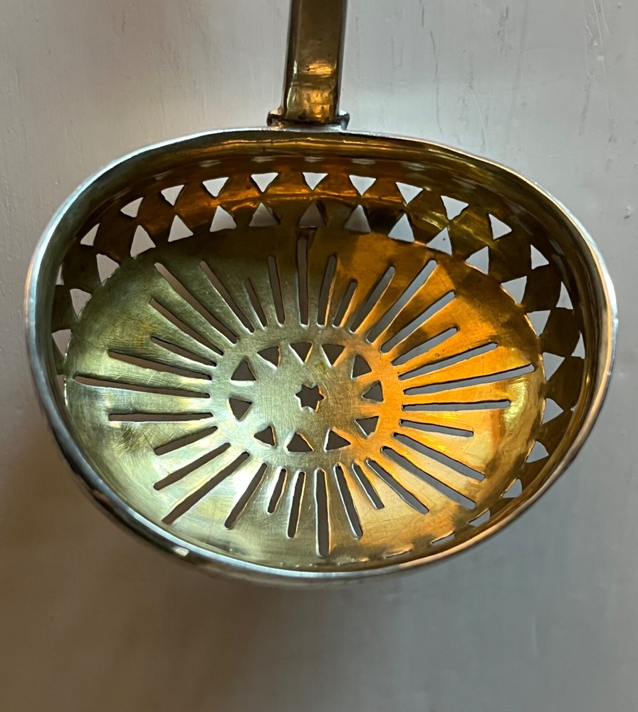 Danish Sterling Silver Tea Strainer Ladle Hallmarked HS Dated 1835