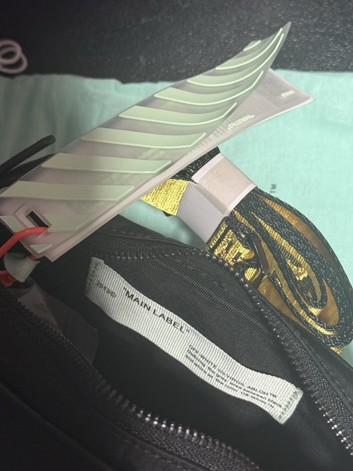 Off White Virgil Abloh Nylon Crossbody Shoulder Messenger Bag