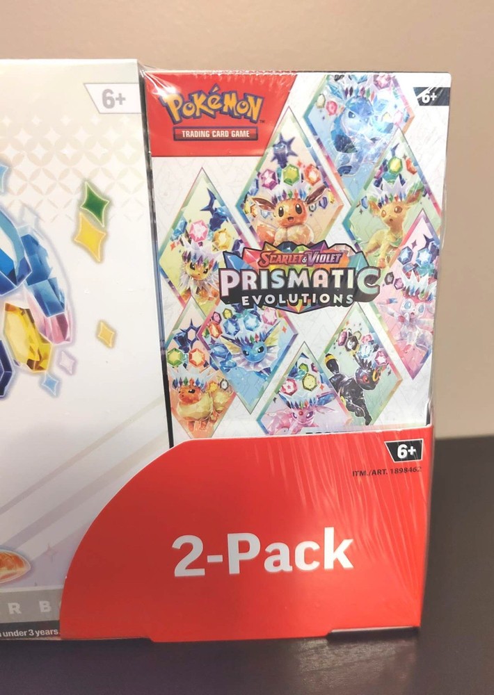 Pokemon Prismatic Evolutions Elite Trainer Box & Booster Bundle - Costco 2 Pack