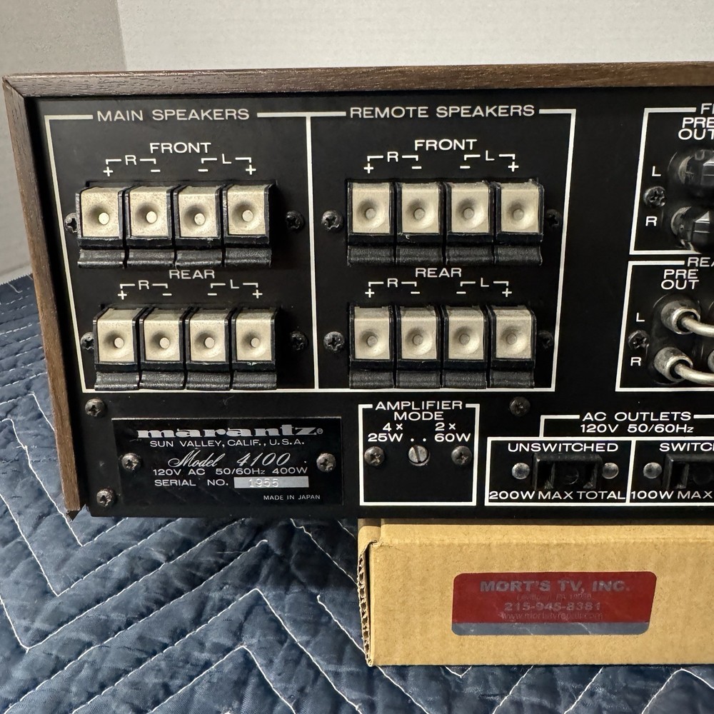 MARANTZ 4100 CONSOLE QUADRADIAL 4 AMPLIFIER - SERVICED - CLEANED - TESTED