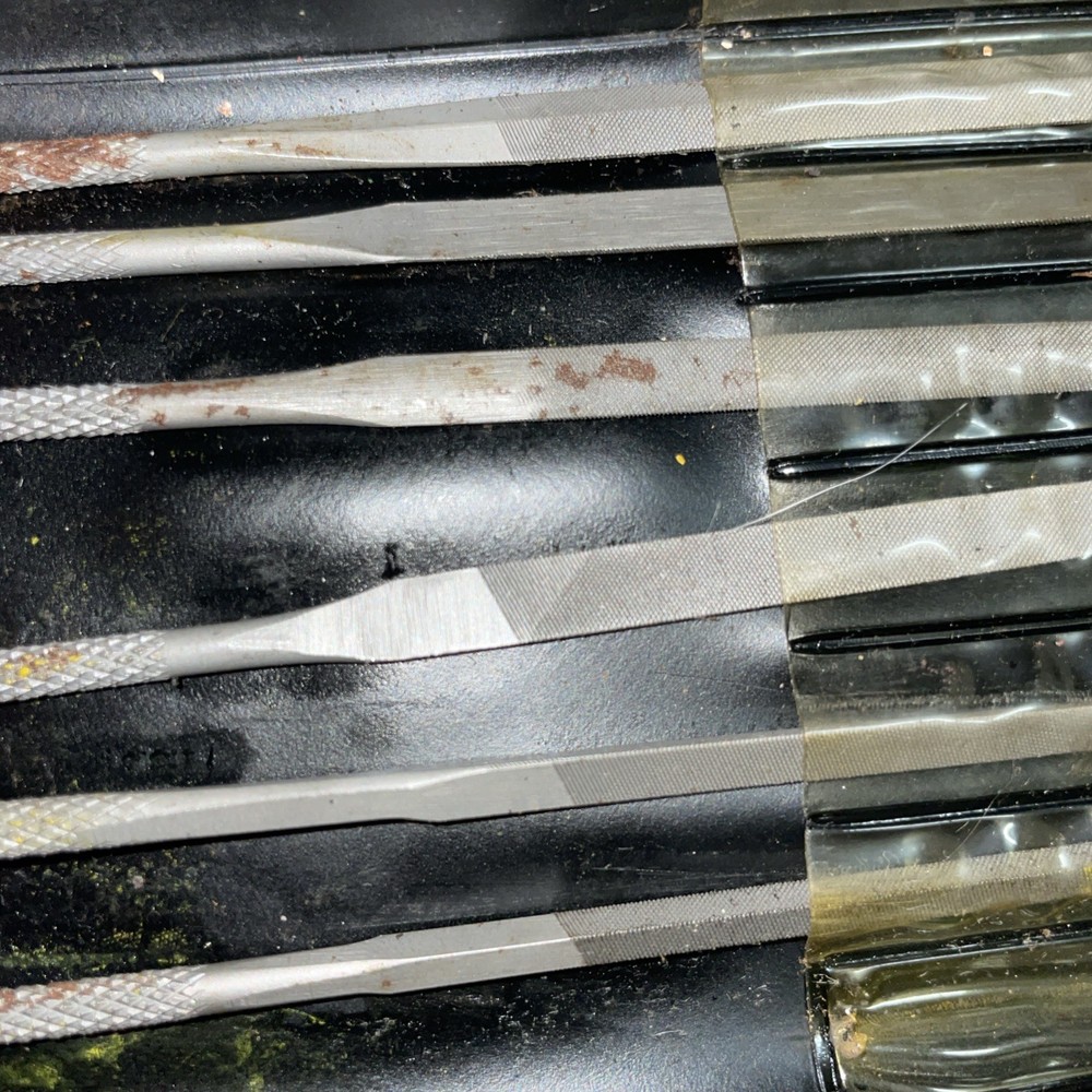 Heller Tool Co 12 Ohio Swiss Pattern Files With Case.