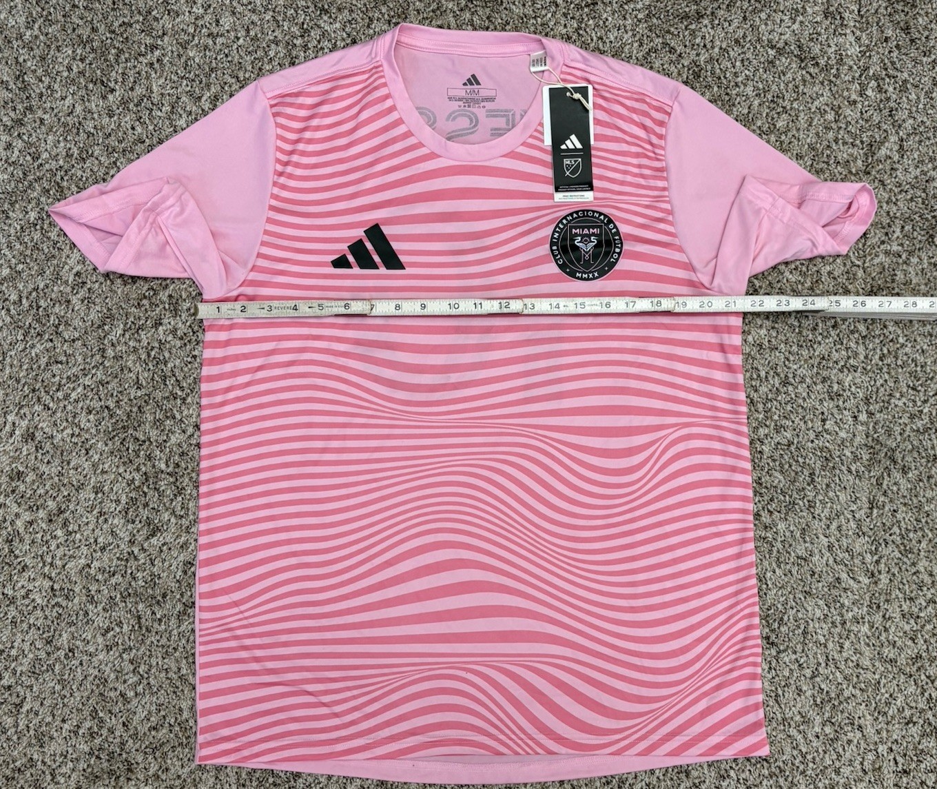 New Adidas Lionel Messi Inter Miami CF #10 Men's Jersey Pink MEDIUM MSRP $60