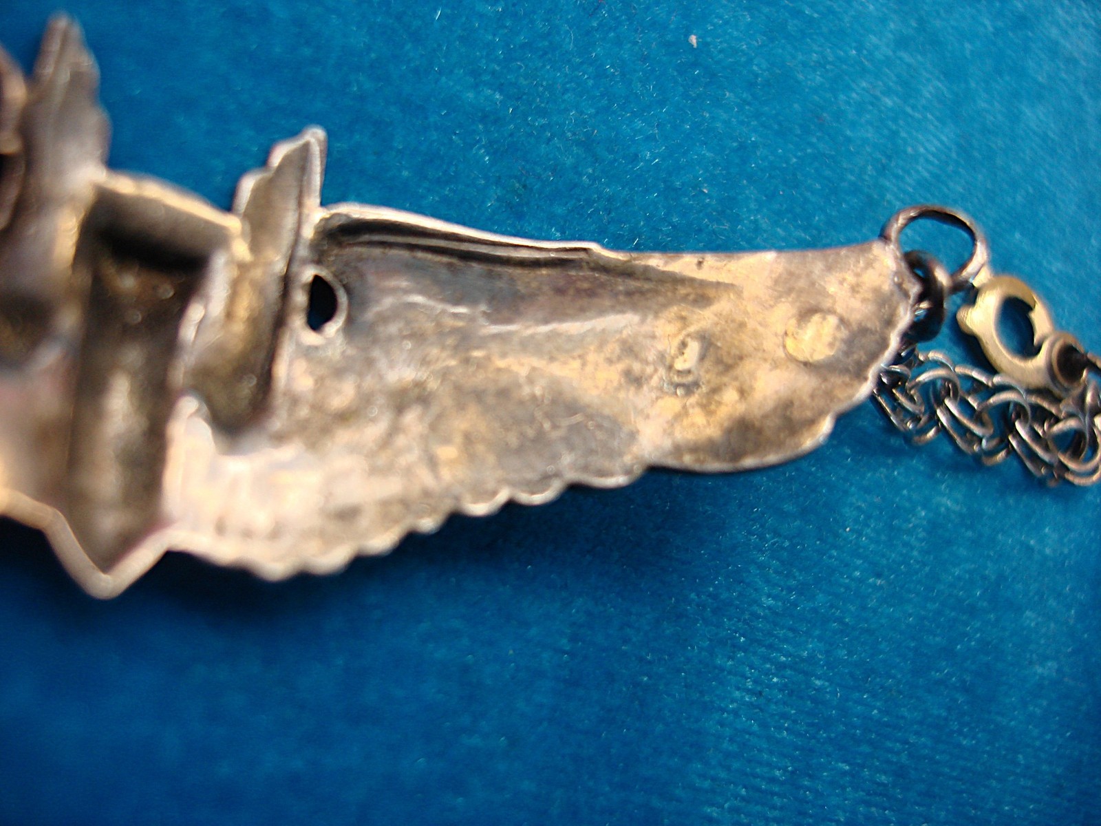 U.S. ARMY AIRFORCE AERIAL GUNNER WINGS CONVERTED TO BRACELET - STERLING SILVER