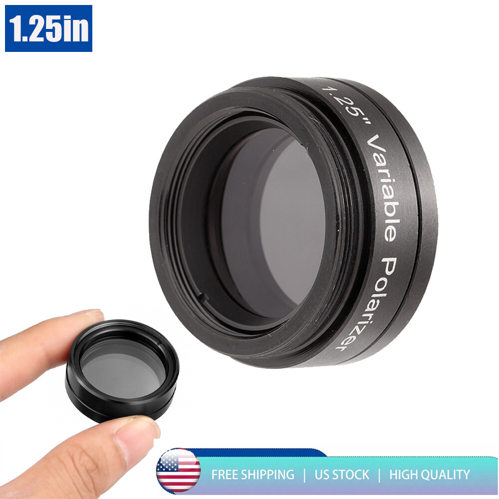 Variable Polarizing Filter Lens for Astronomical Telescope Eyepiece 1.25 Inch