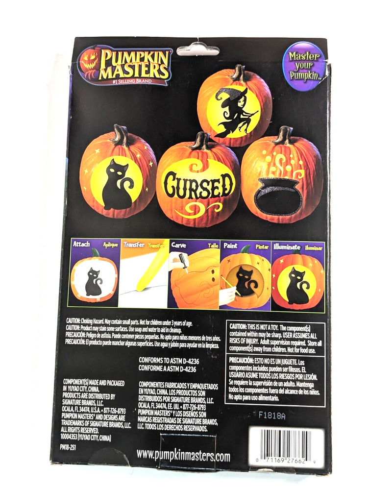 Pumpkin Masters Paint & Carve Kit "Spells & Superstitions"