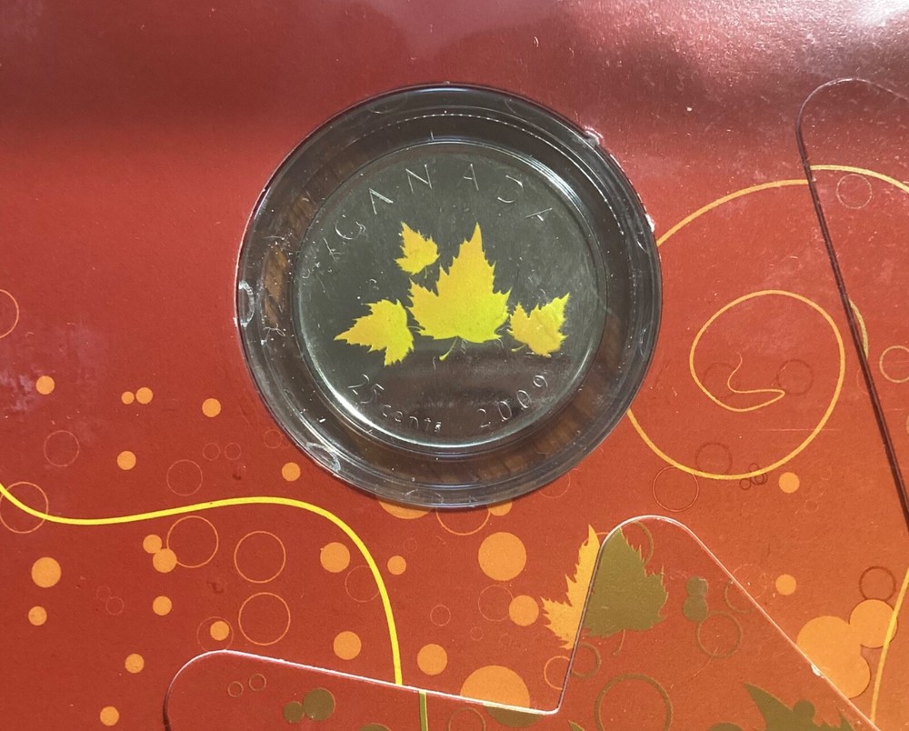 Canada 2009 Oh Canada Gift Coins Set with Special colored 25 Cent