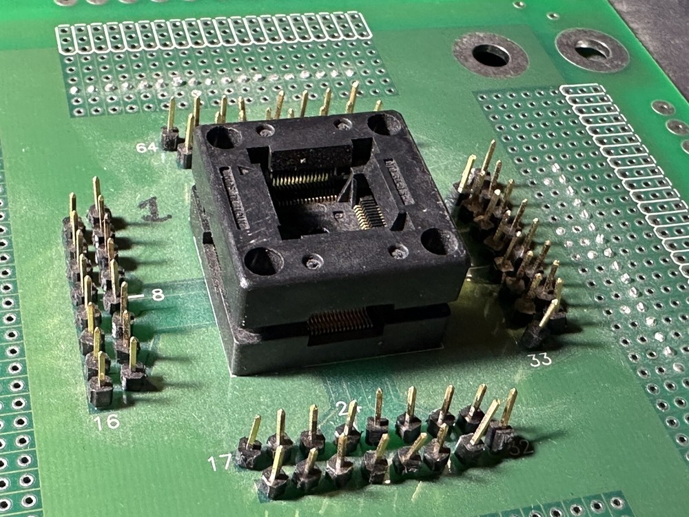 Vintage Texas Instruments Test Breadboard with LED & Switches